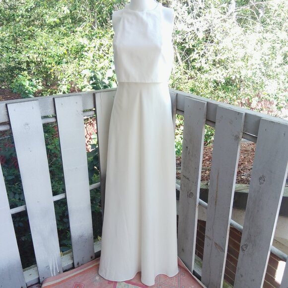 JILL Jill Stuart Iva Crepe Long Maxi Formal Dress - Picture 2 of 8